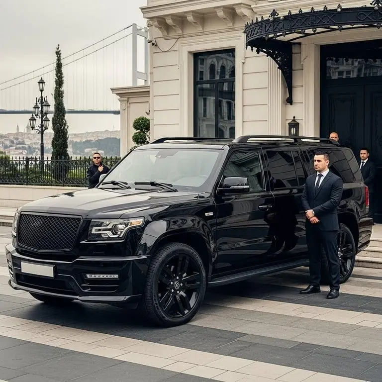 Black Mobility support team and vehicle prepared for a journey