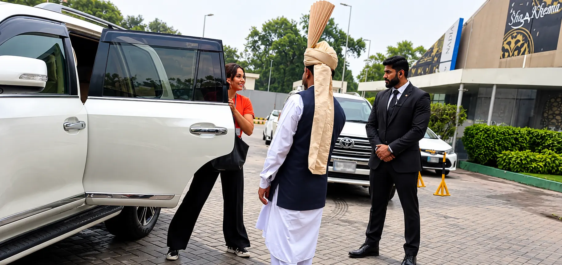 Executive travel arrangement prepared for an important journey